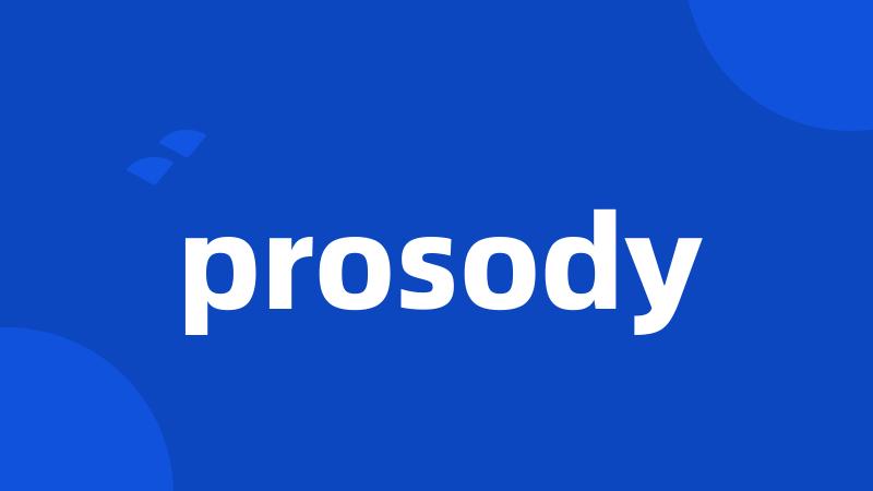 prosody