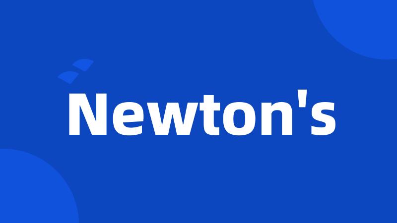 Newton's