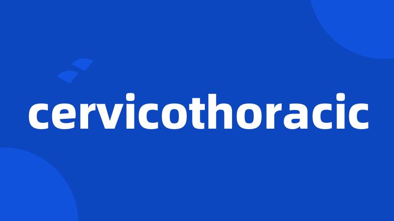 cervicothoracic