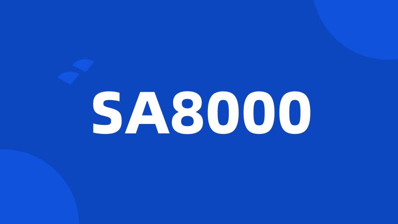 SA8000