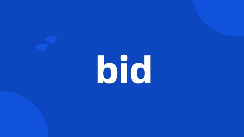 bid