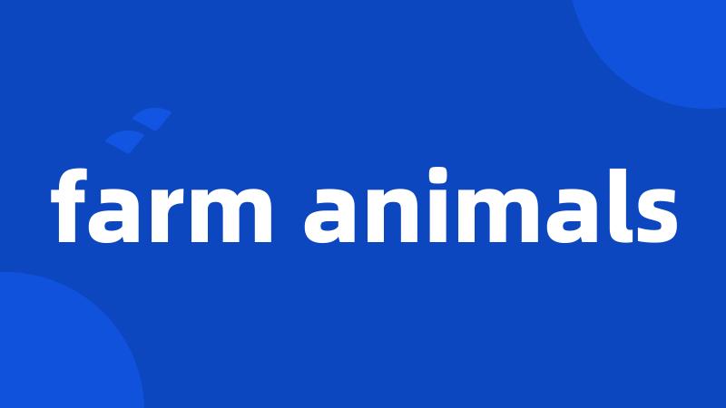 farm animals