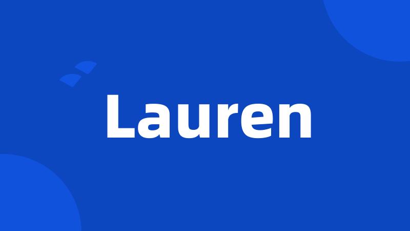 Lauren