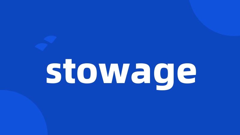 stowage