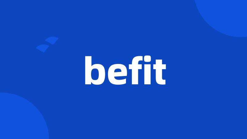 befit