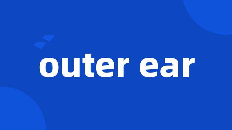 outer ear