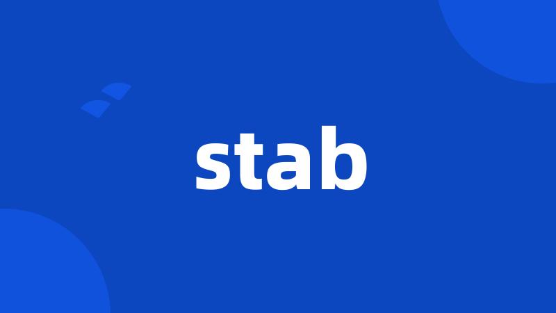 stab