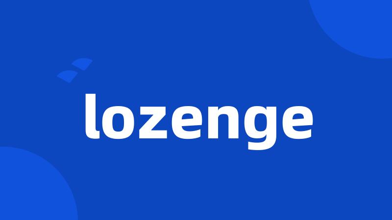 lozenge