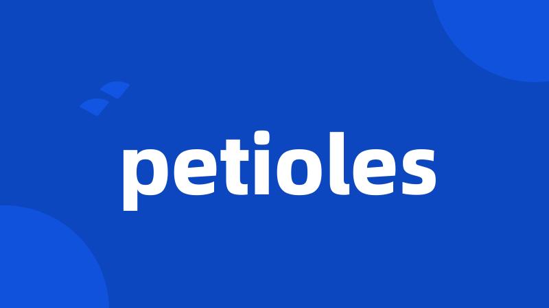 petioles