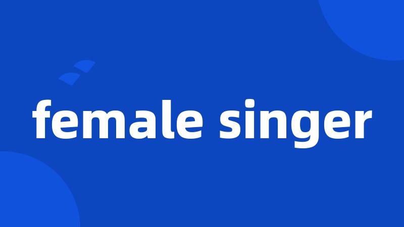 female singer