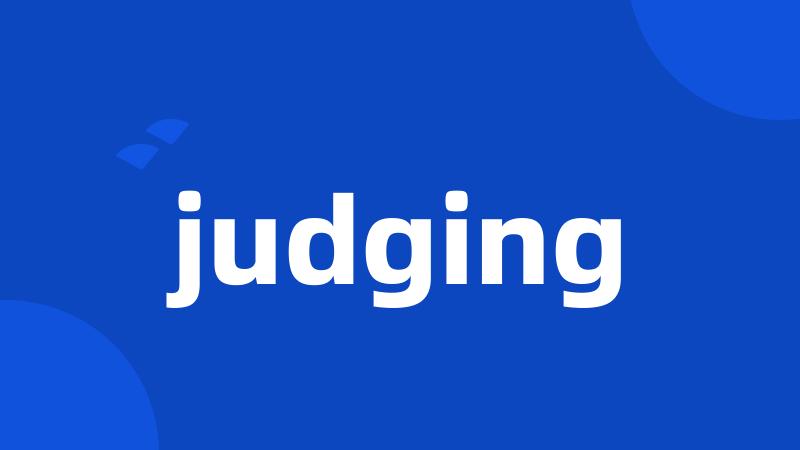 judging