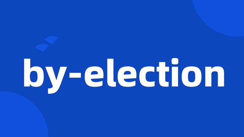 by-election