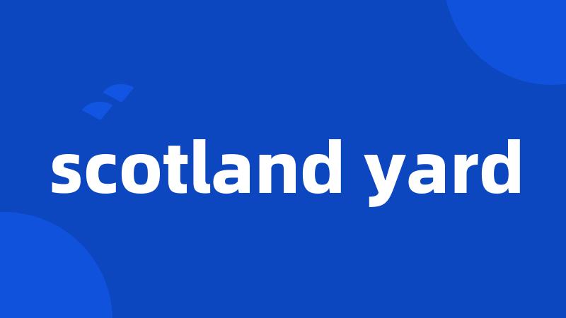 scotland yard