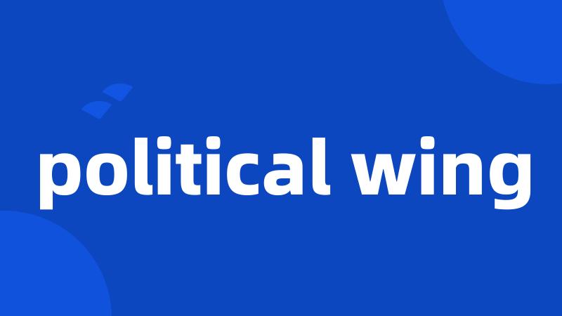 political wing