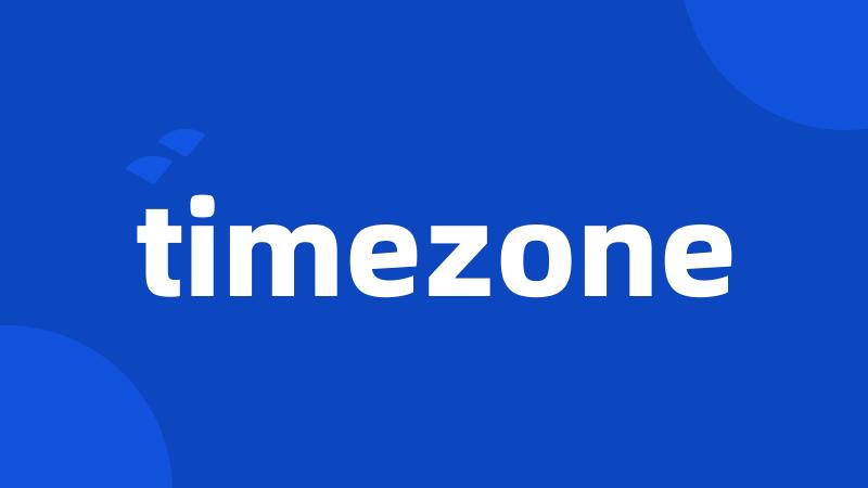 timezone