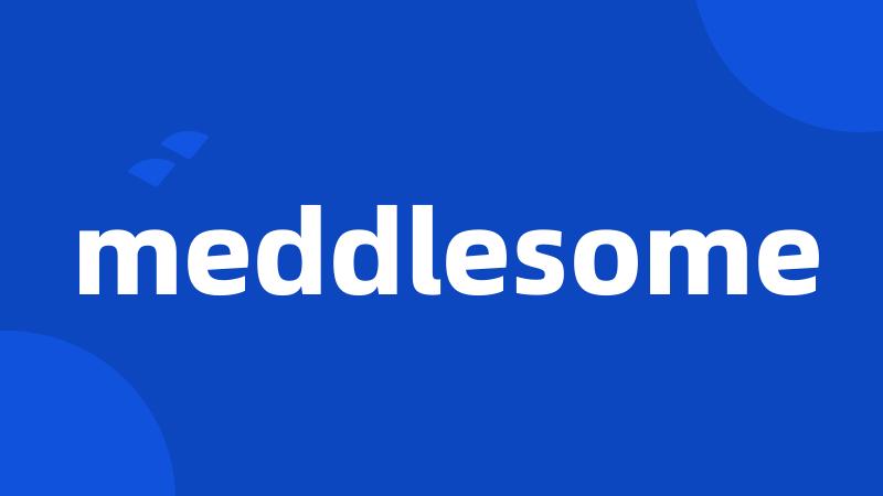 meddlesome