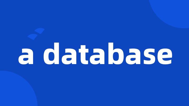 a database