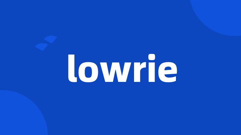 lowrie