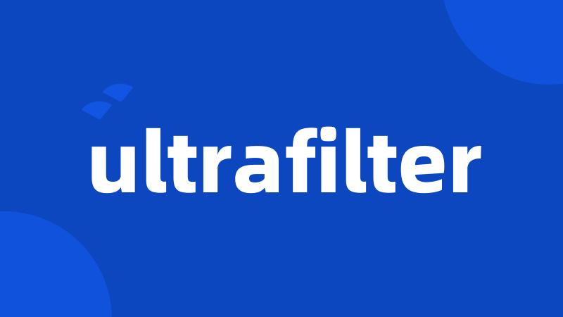 ultrafilter