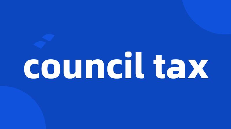 council tax