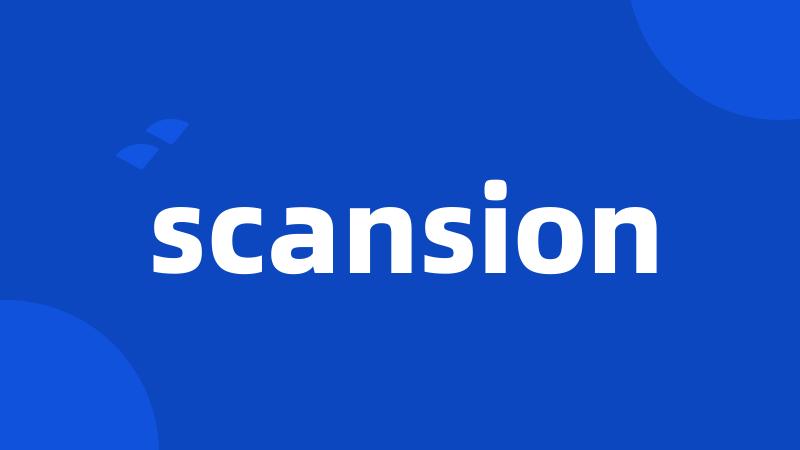 scansion