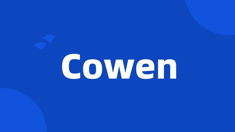 Cowen