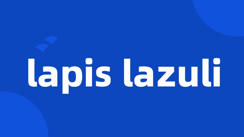 lapis lazuli