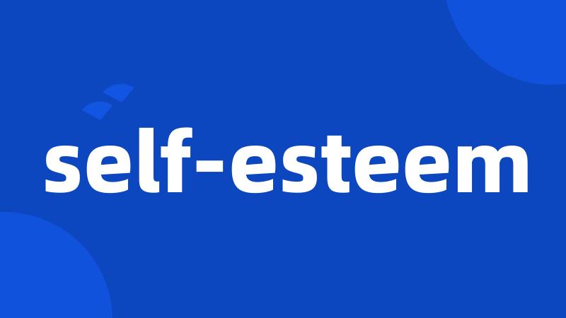 self-esteem