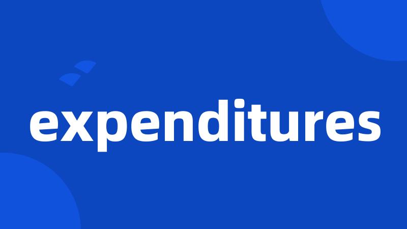 expenditures