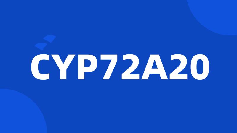 CYP72A20