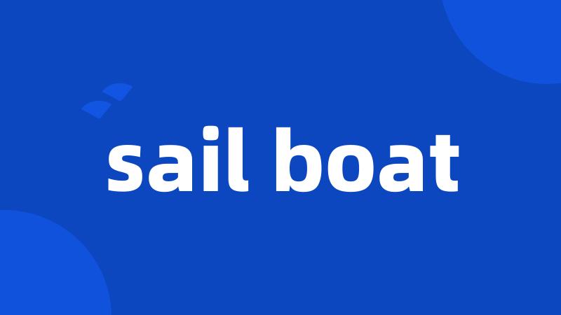 sail boat