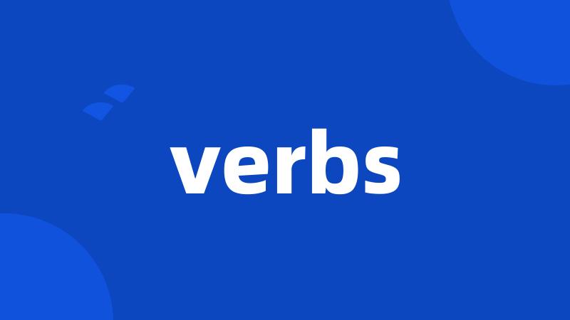 verbs