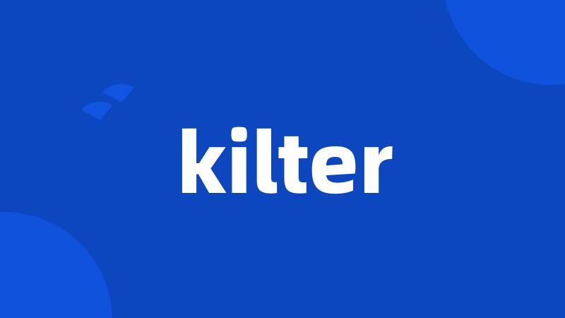 kilter