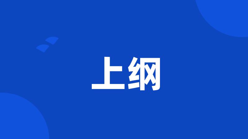 上纲