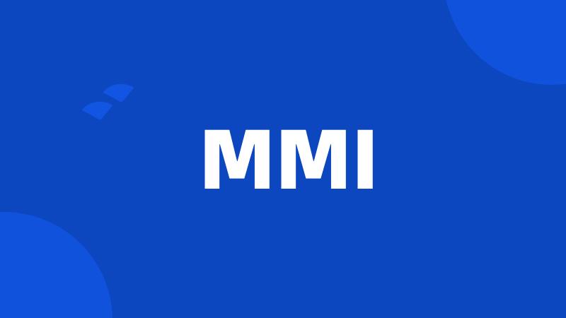 MMI