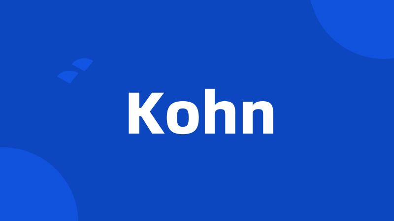 Kohn