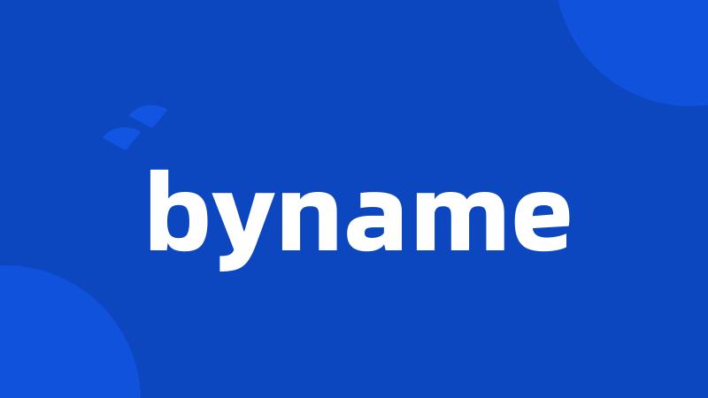 byname