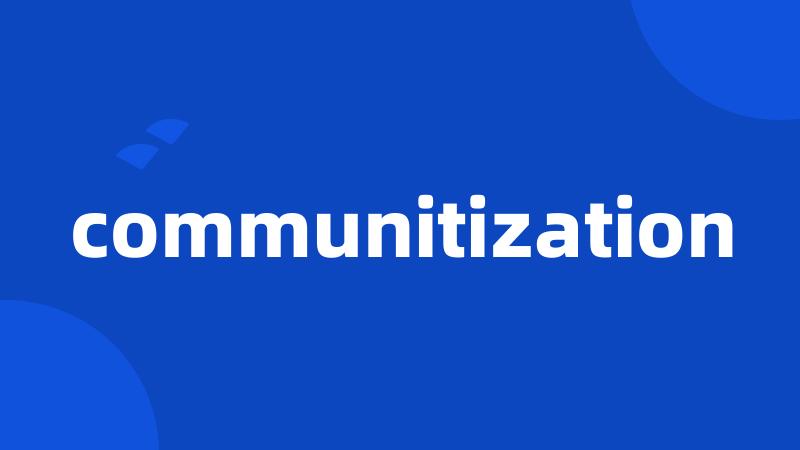 communitization