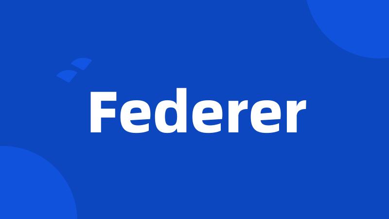 Federer