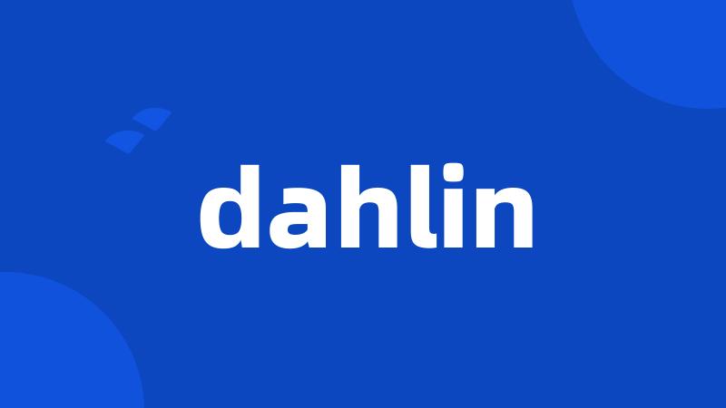 dahlin