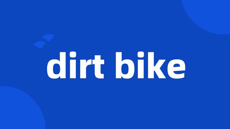 dirt bike