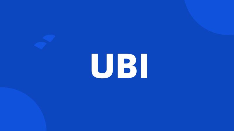 UBI