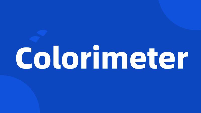 Colorimeter