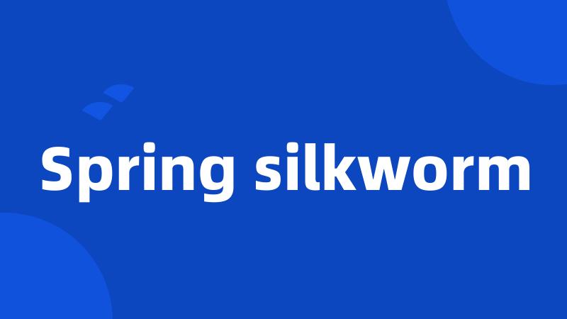 Spring silkworm