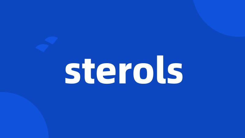 sterols