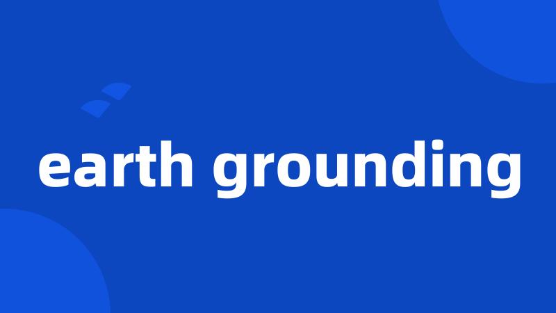 earth grounding