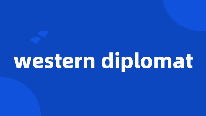 western diplomat