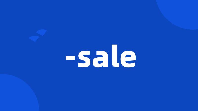 -sale