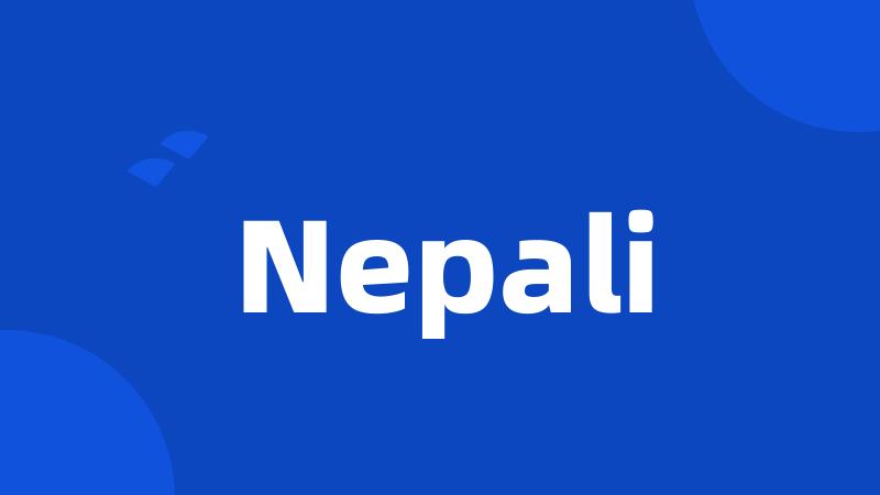 Nepali