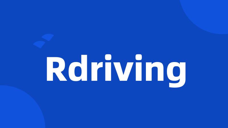 Rdriving